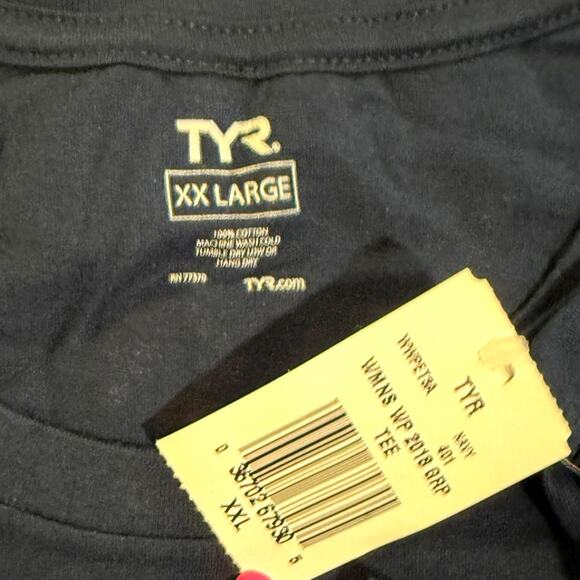 TYR Womens USA Water Polo WP Group Tee SS Tshirt - Navy WWPET3A - Size XXL - Picture 5 of 6